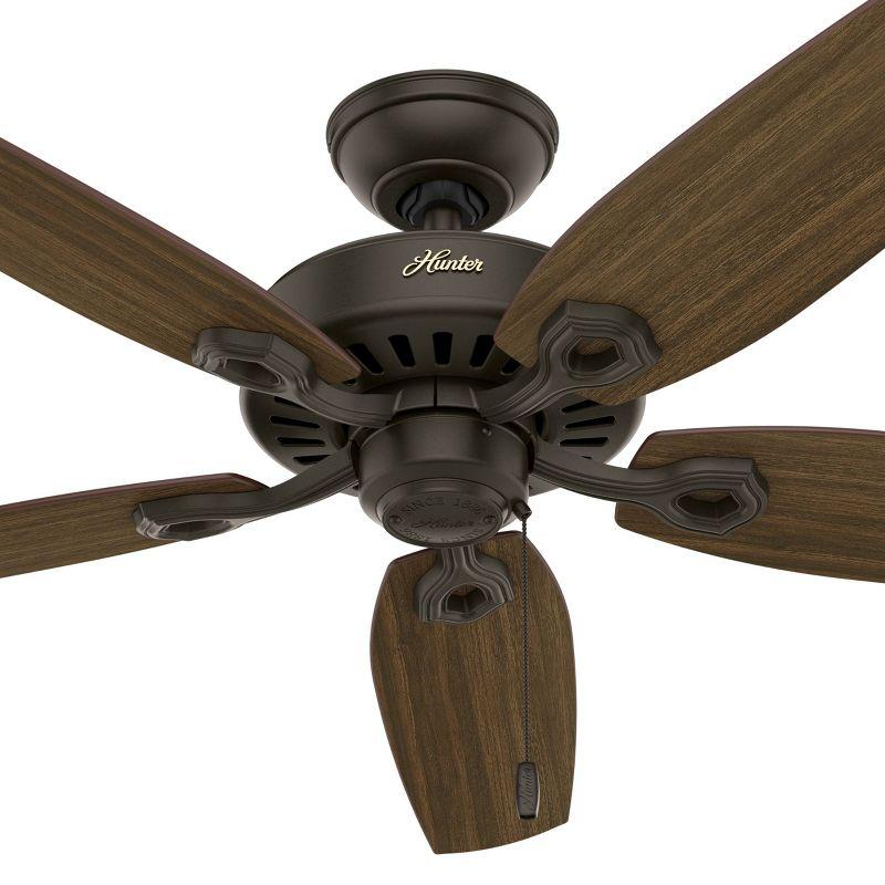 52" Builder Elite 5 - Blade Standard Ceiling Fan with Pull Chain