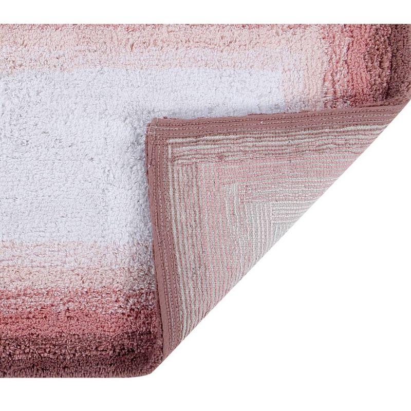 17"x24" Torrent Collection 100% Cotton Bath Rug Rose - Better Trends: Machine Washable, Tufted, Spray Latex Backing