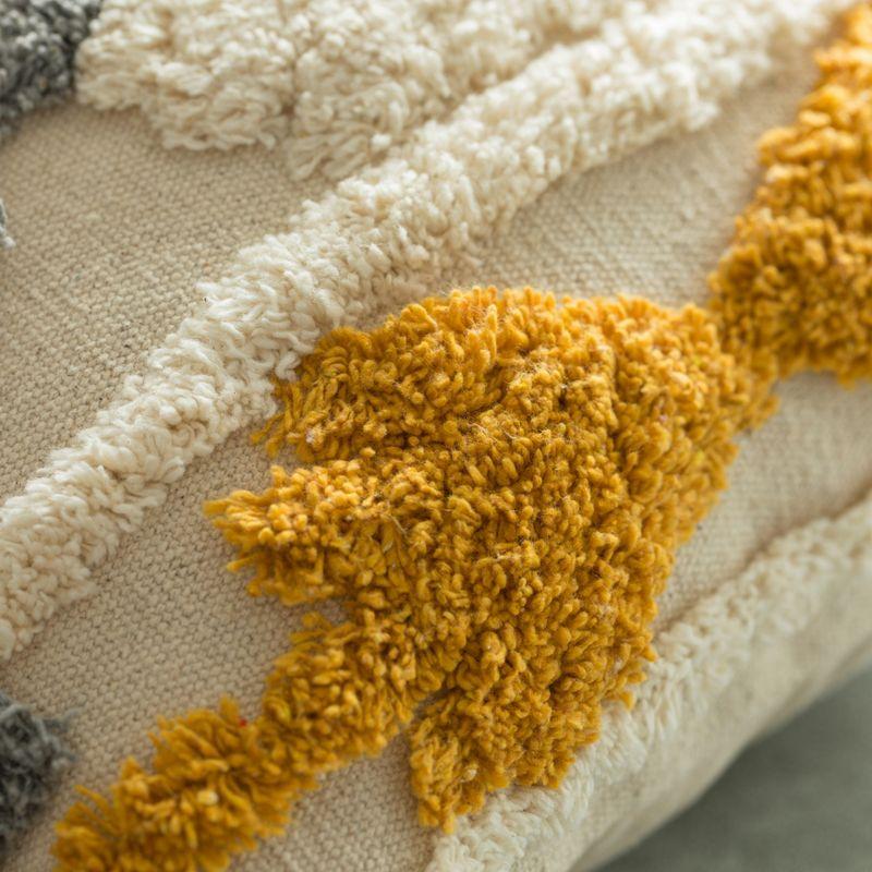 DEERLUX 16" Handwoven Cotton Throw Pillow Cover with Tufted Southwest Tribal Pattern and Corner Tassels without Cushion, Multicolor & Reviews | Wayfair