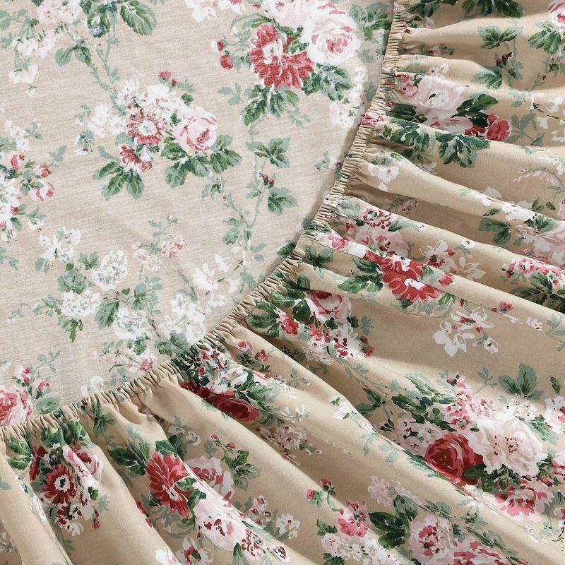 Laura Ashley Printed Cotton Percale Sheet Set