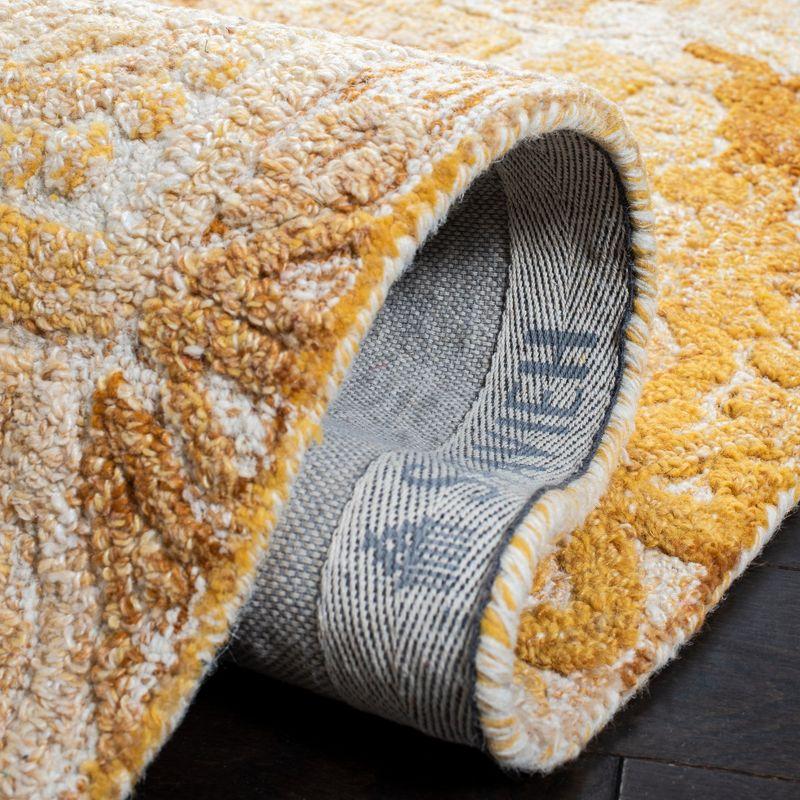 Marquee MRQ110 Hand Tufted Indoor Runner Rug - Yellow/Ivory - 2'3"x8' - Safavieh