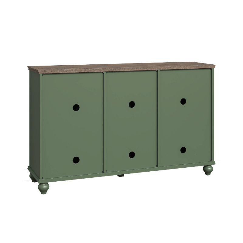 Festivo 55" Vintage Style Storage Accent Buffet Sideboard Cabinet with Drawers Green