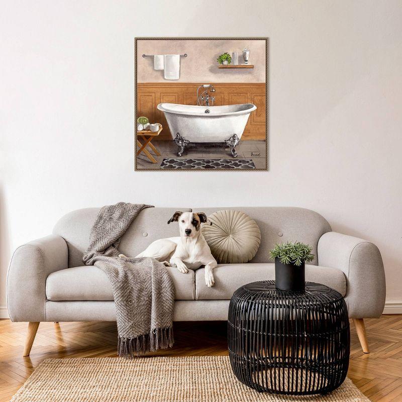 Amanti Art Serene Bath I by Bannarot Framed Canvas Wall Art Print