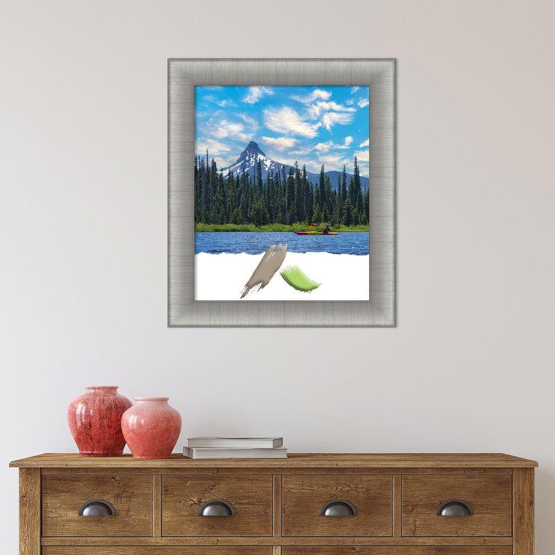 Amanti Art Elegant Brushed Pewter Picture Frame Opening Size 18x22 in.