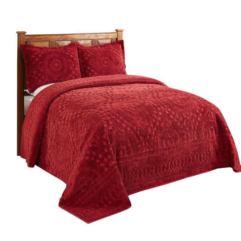 Better Trends Rio 100% Premium Cotton Tufted Bedspread Set, Soft & Luxurious Feel, Perfect for Gifting, All Seasons Machine Washable Medallion Bedding Set