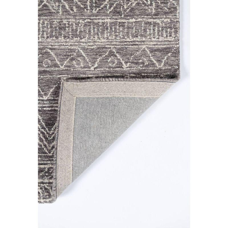 2'x3' Mallorca Paityn Accent Rug Gray - Momeni: Modern Geometric Wool, Low Pile, Handmade, Indoor Use, 1-Year Warranty