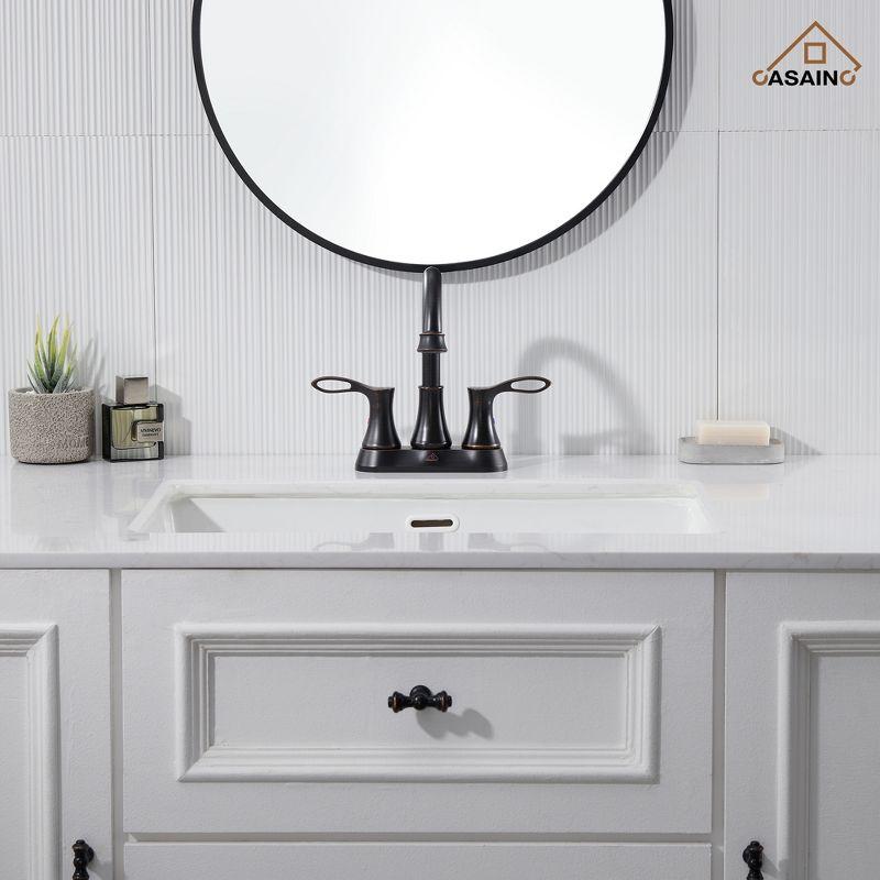 4-inch Centerset Bathroom Faucet with Drain