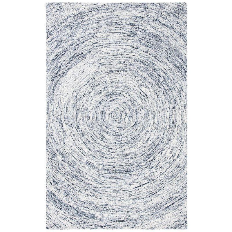 Ikat IKT633 Hand Tufted Area Rug - Silver/Grey - 8'x10' - Safavieh