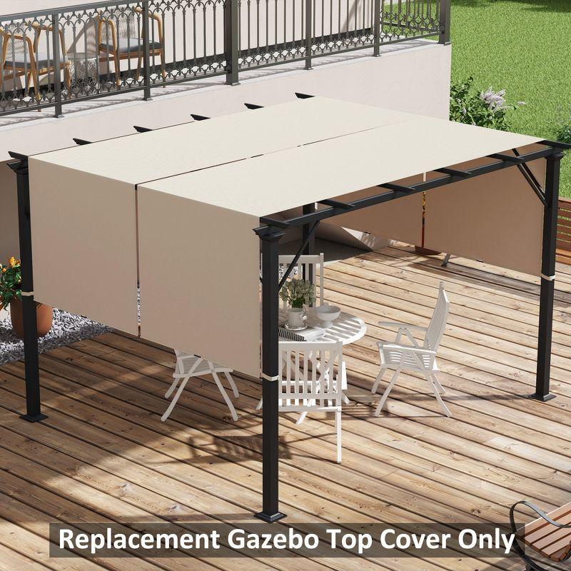 Outsunny 2 PCS Pergola Shade Cover, UV Protection Pergola Canopy Replacement, for 10 x 11.8ft Pergola