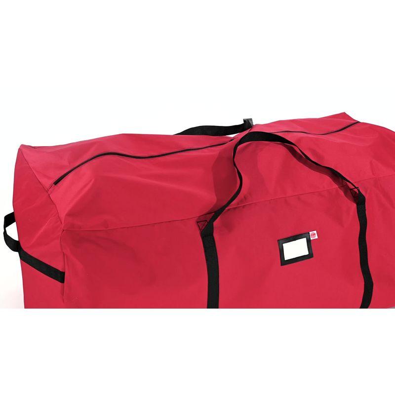 Santa's Bag 6'-9' Extra Large Tree Storage Bag: TreeKeeper, Polyester, Built-In Handles, Christmas Tree Storage, Red