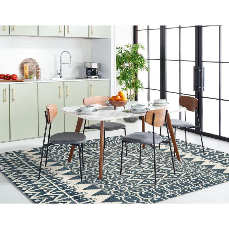 Kenya KNY606 Hand Knotted Area Rug - Charcoal - 4'x6' - Safavieh