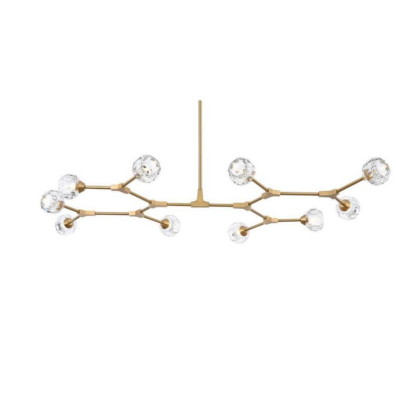 Elegant Lighting Zayne 10 - Light Pendant in  Gold