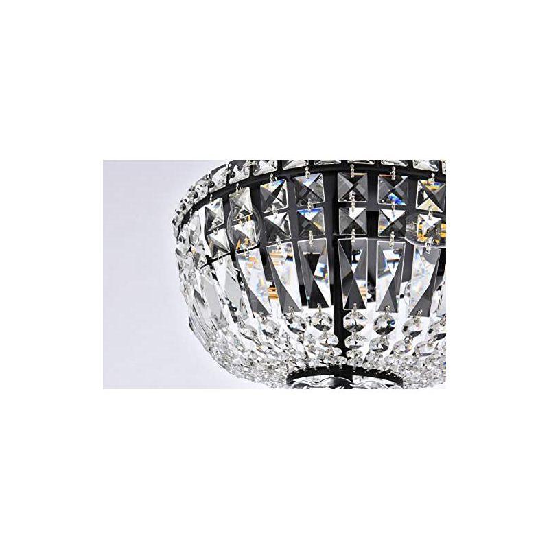 Tranquil Chrome Flush Mount with Clear Crystal Trim