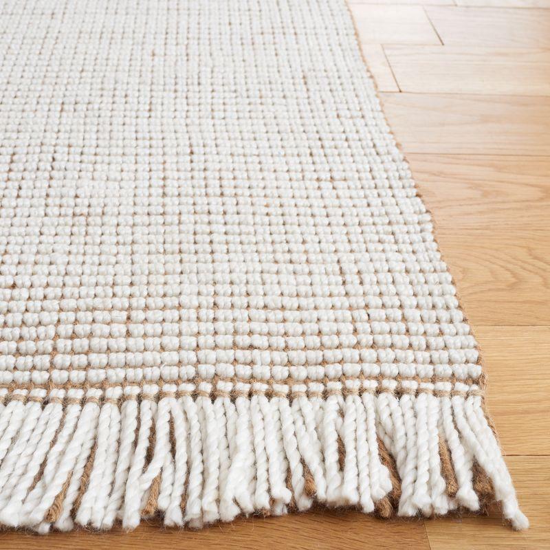 Natural Fiber NF826 Hand Woven Indoor Area Rug - Ivory/Natural - 4'x6' - Safavieh