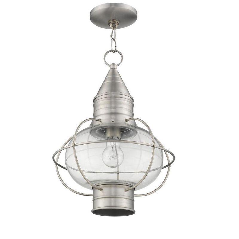 Livex Lighting Newburyport 1 - Light Pendant in  Brushed Nickel