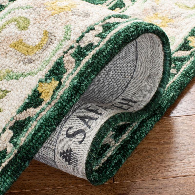 Aspen APN705 Hand Tufted Area Rug - Green/Ivory - 5'x8' - Safavieh.