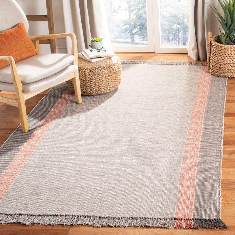 Montauk MTK301 Hand Woven Indoor Area Rug - Terracotta/Grey - 8'x10' - Safavieh