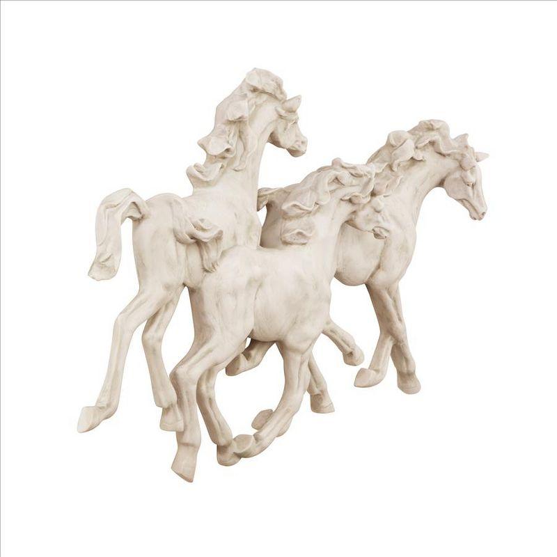 Design Toscano Los Tres Caballos del Castillo Alomar Wall Sculpture