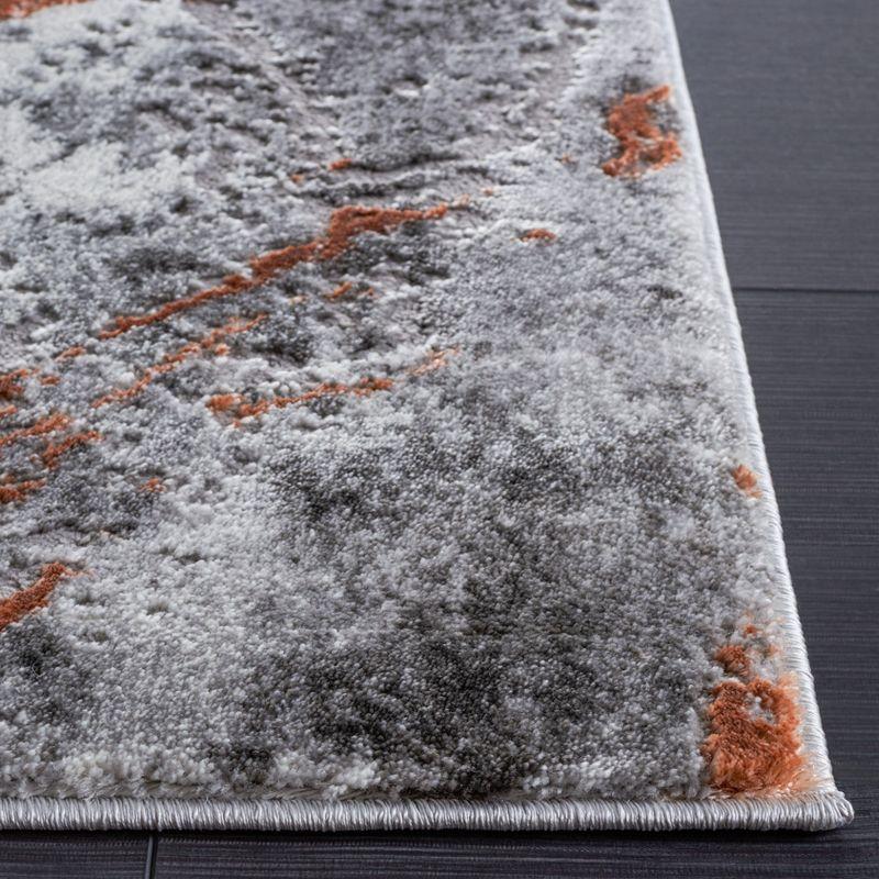 Craft CFT864 Loomed Indoor Area Rug - Grey/Orange - 8'x10' - Safavieh