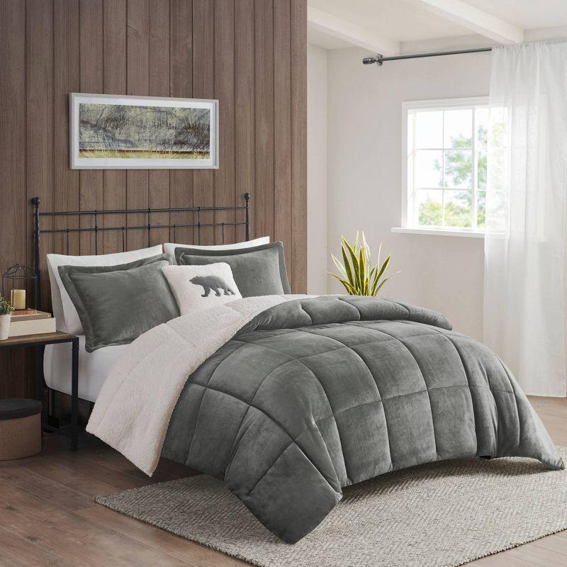 Woolrich Woolrich Alton Plush to Sherpa Down Alternative Comforter Set