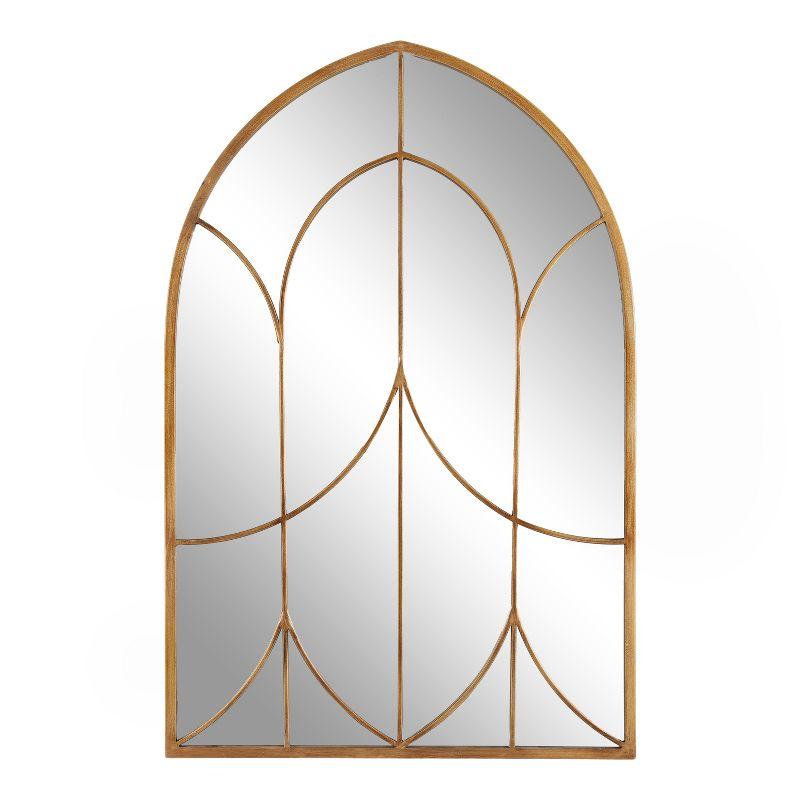 Kate and Laurel Larisa Framed Arch Mirror, 24x36, Gold