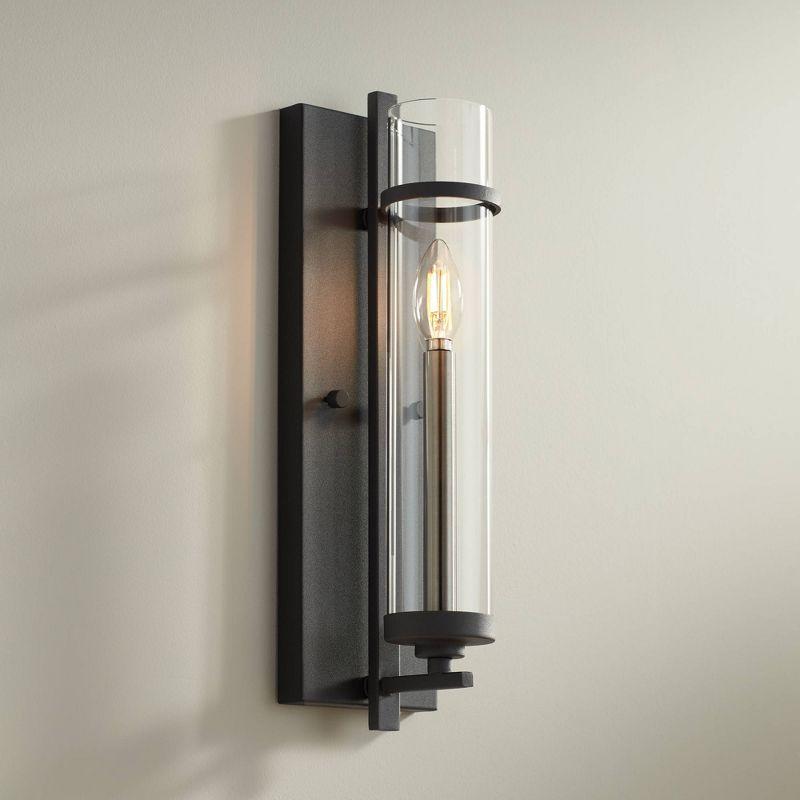 Generation Lighting Ethan Forged Iron Brushed Steel 17" High Wall Sconce