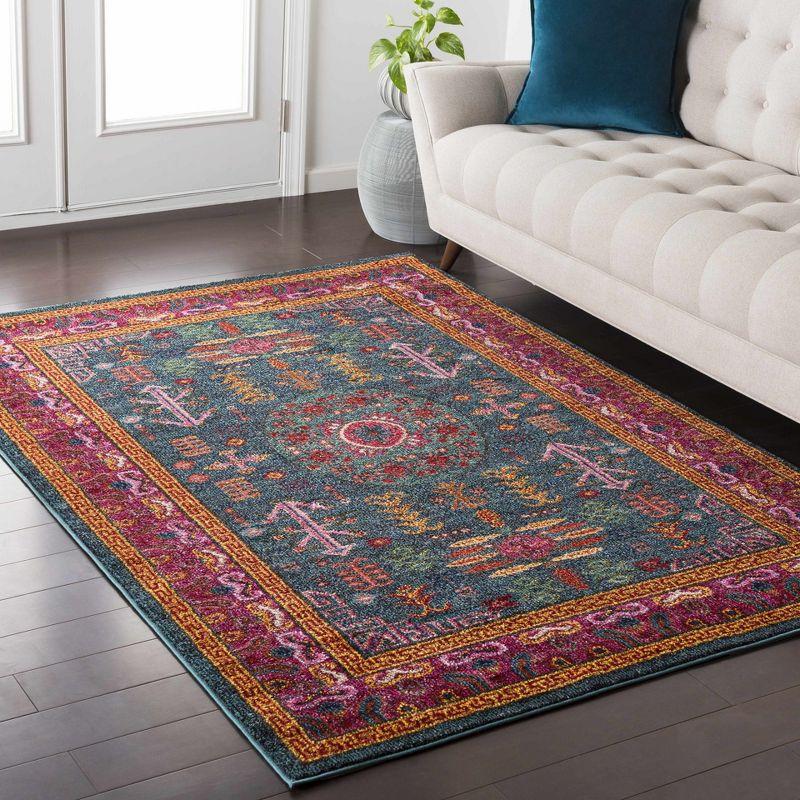 Hauteloom Cleveland Colorful Traditional Area Rug