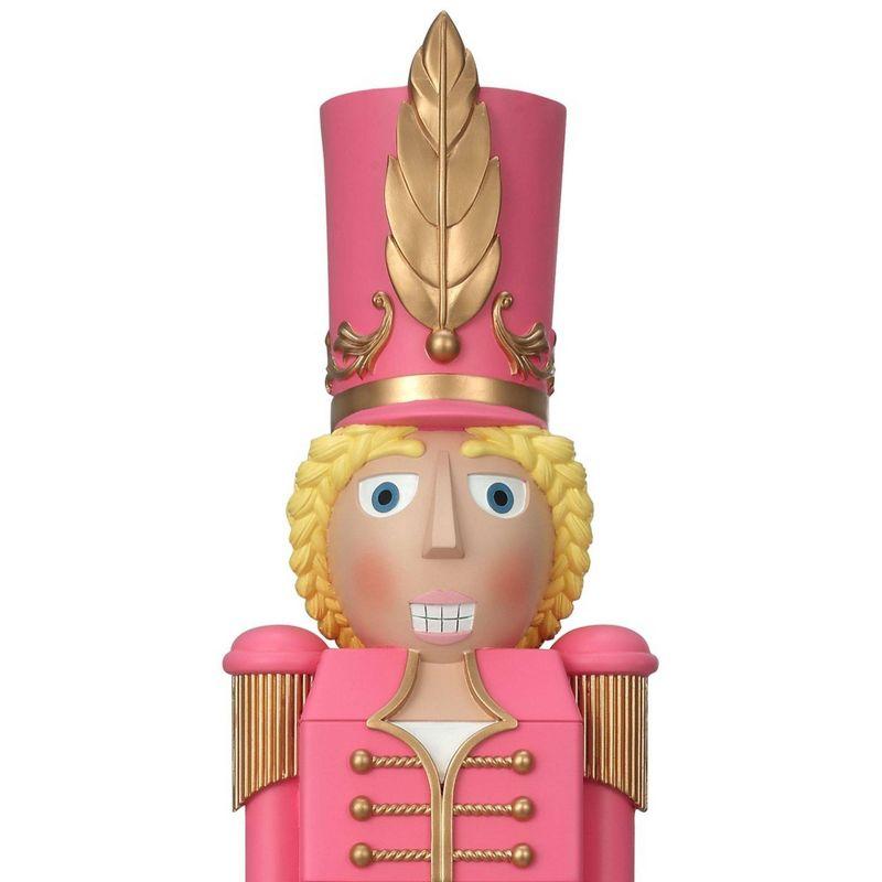 Haute Decor 37" Christmas Female Nutcracker Pink/Gold - Solid Resin Construction