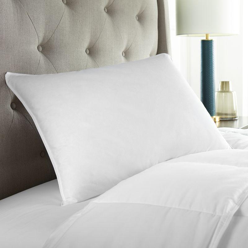 Luxury Hypoallergenic White Queen Down & Feather Pillow