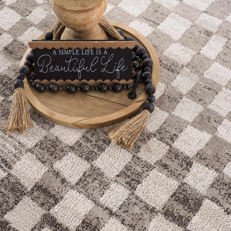 Hauteloom Rectangle Area Rug   Cream
