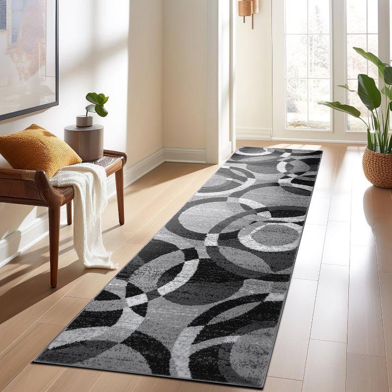 World Rug Gallery Geometric Circles Area Rug