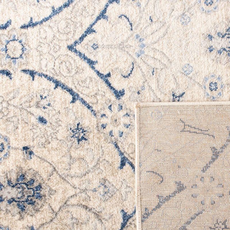 Brentwood BNT860 Power Loomed Area Rug - Light Grey/Blue - 4'x6' - Safavieh.