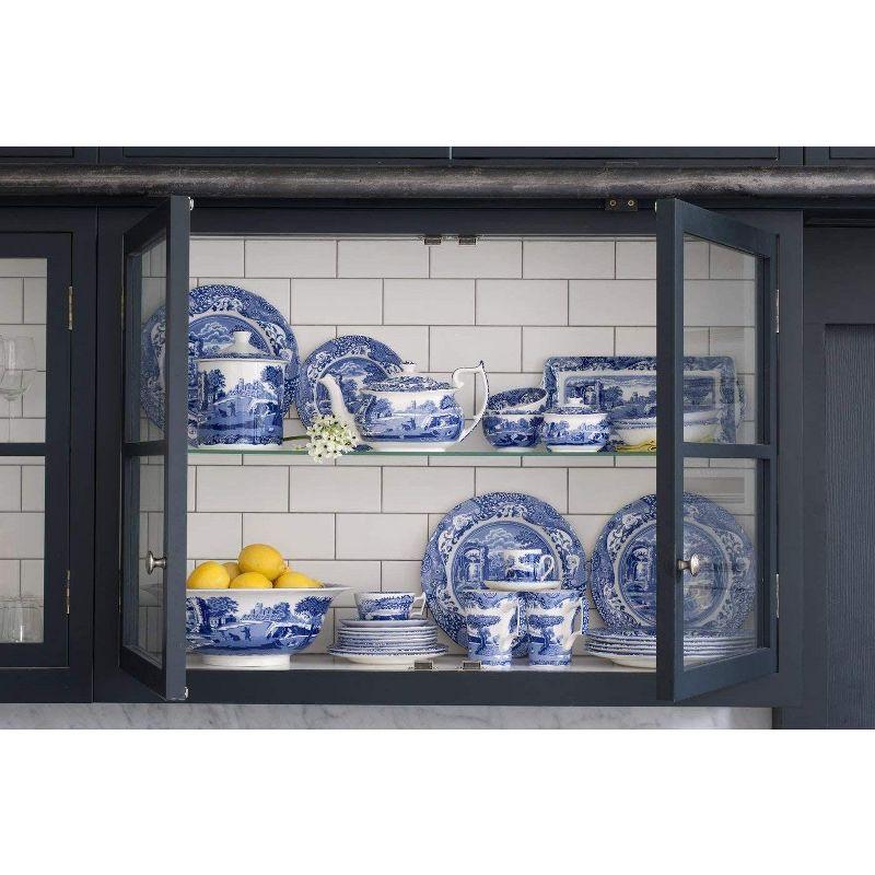 Blue Italian Porcelain 5-Piece Dinnerware Set