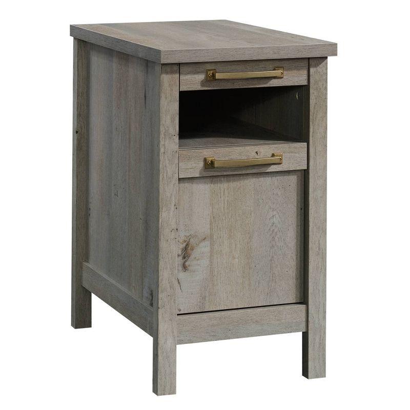 Mystic Oak Vintage-Inspired Side Table with Storage