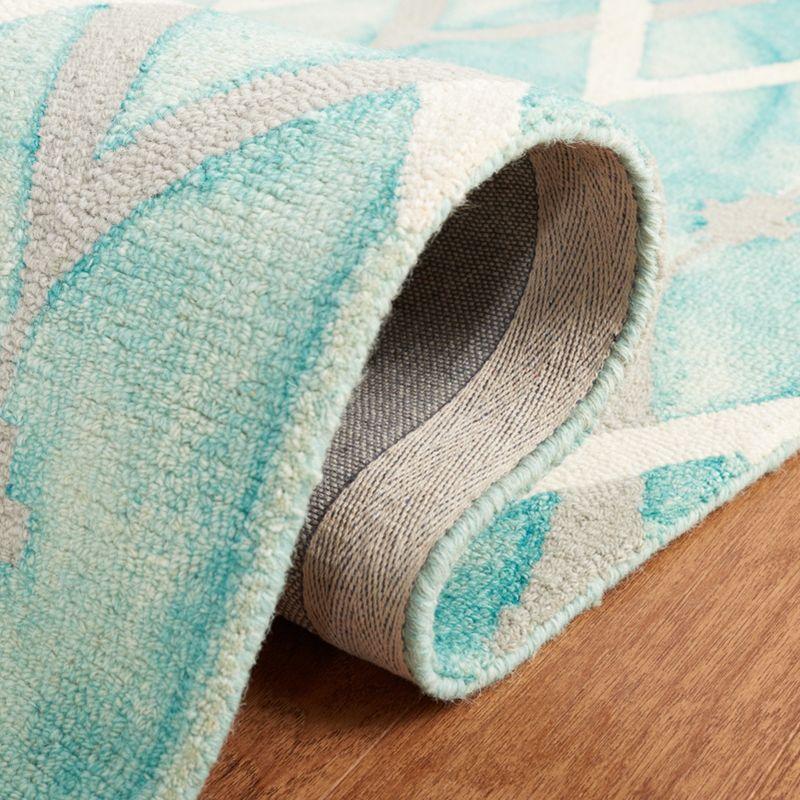 Dip Dye DDY534 Hand Tufted Area Rug - Green/Ivory Grey - 8'x10' - Safavieh.