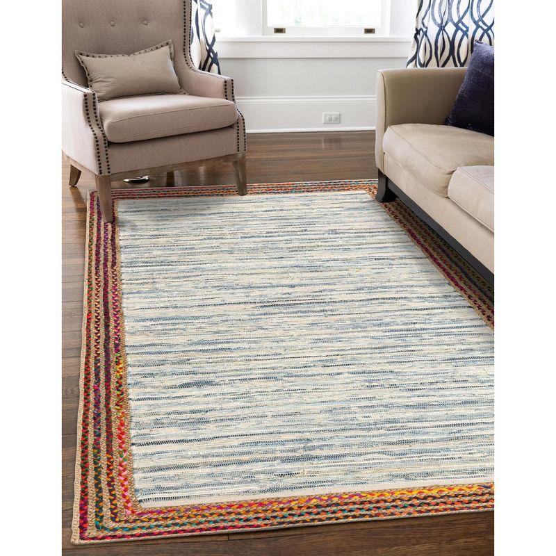 Gracie Oaks Elledge Hand Braided Jute Yellow/Natural/Gray Area Rug