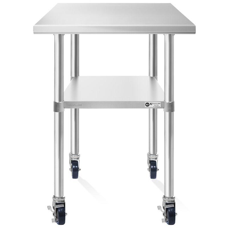 Amgood 30 in. x 24 in. Stainless Steel Table