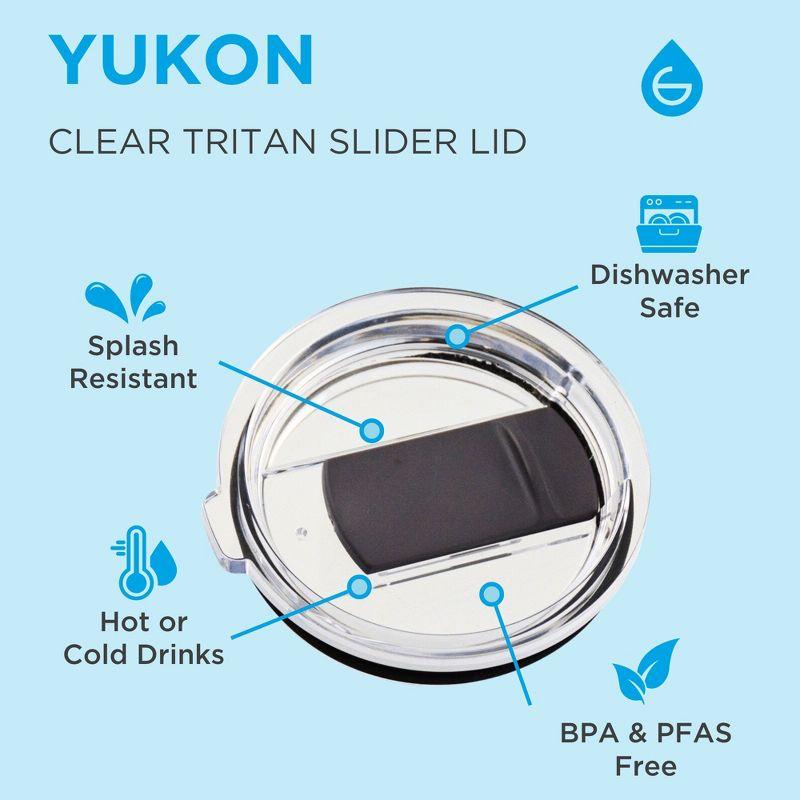 GROSCHE YUKON 20 OZ Insulated Travel Mug, Coffee Tumbler with Slider Lid, Graphite Black