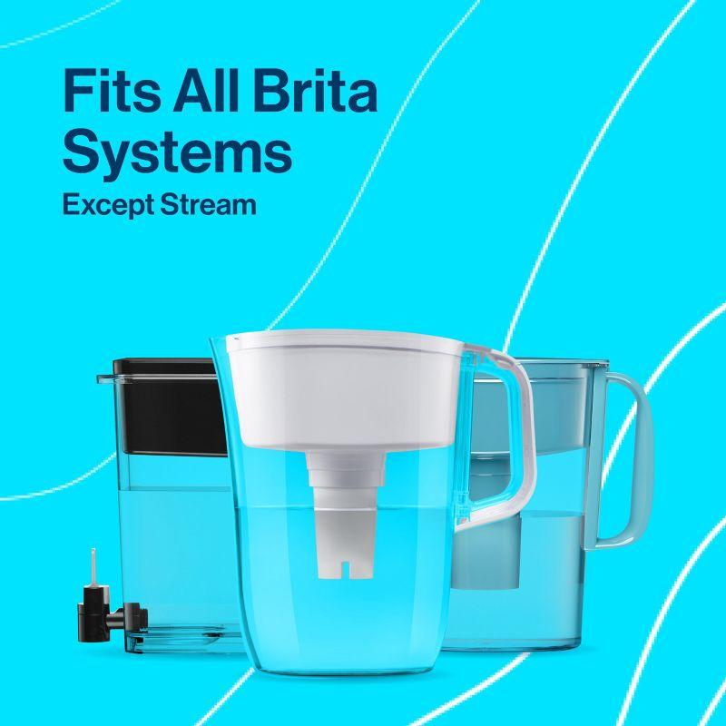 Brita Replacement Water Filters for Brita Water Pitchers and Dispensers - 6ct: Reduces Odors, Filters Chlorine