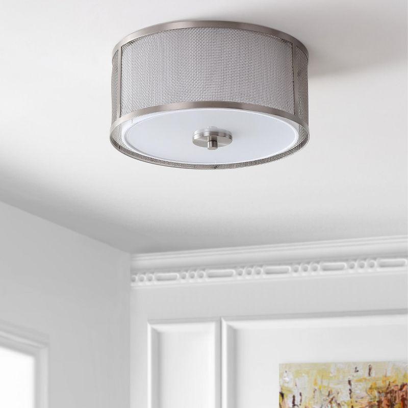 Eldon Flush Mount - Nickel - Safavieh.