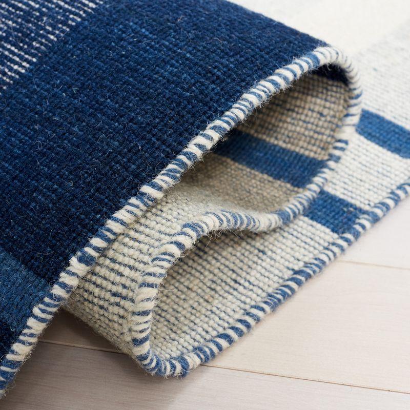 Striped Kilim STK707 Hand Woven Area Rug - Blue/Beige - 8'x10' - Safavieh.