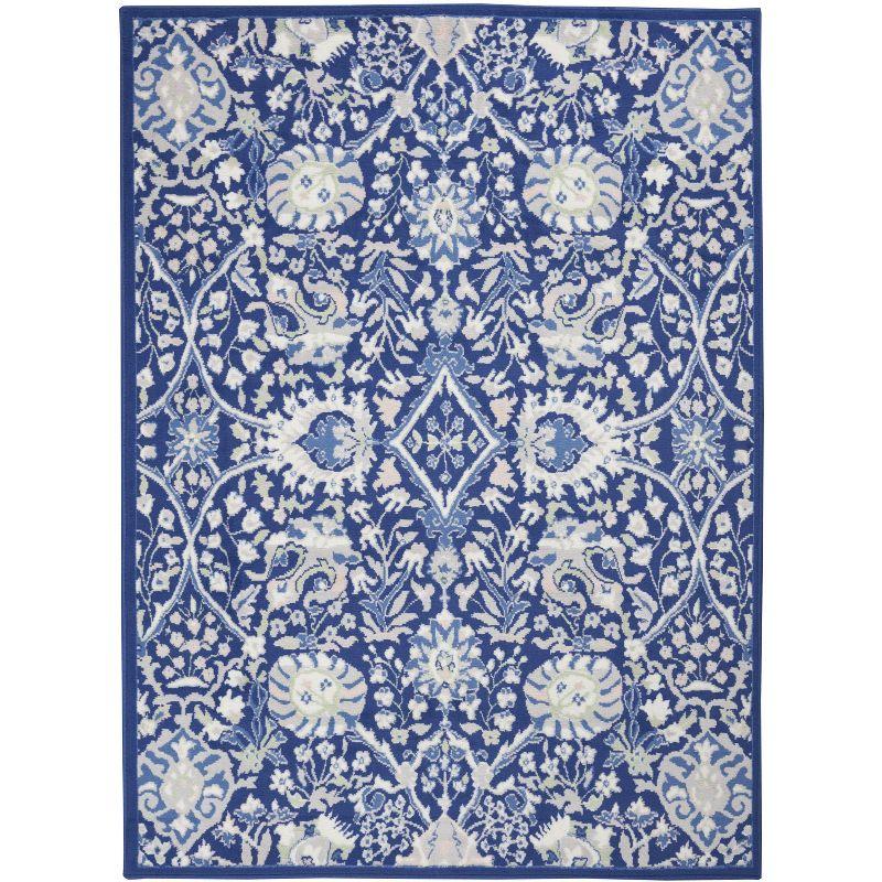 Bohemian Bliss Multicolor Floral 6' x 9' Flat Woven Area Rug