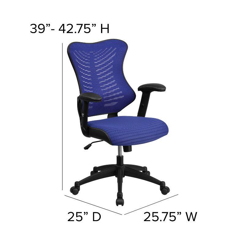 Siwar High-Back Designer Ergonomic Office Chair with Adjustable Armrests by Flash Furniture