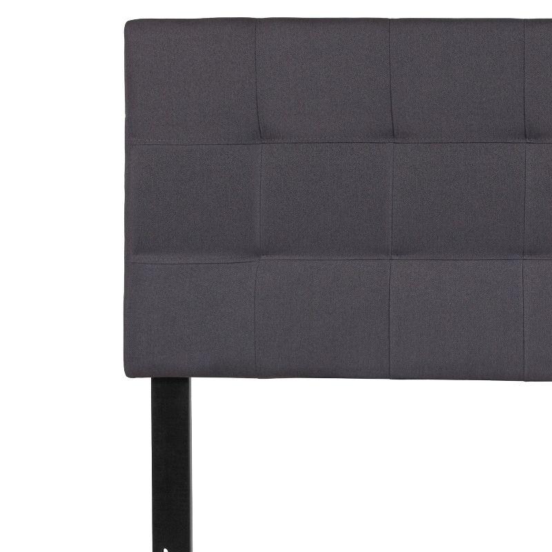 Flash Furniture Bedford Tufted Upholstered Full Size Headboard in Dark Gray Fabric