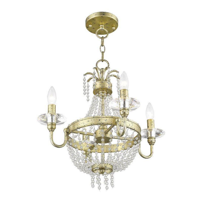 Livex Lighting Valentina 4 - Light Chandelier in  Winter Gold