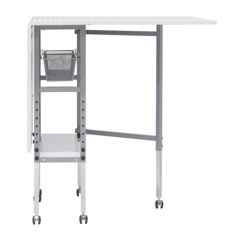 58.5'' x 36.75'' Foldable Sewing Table with Wheels