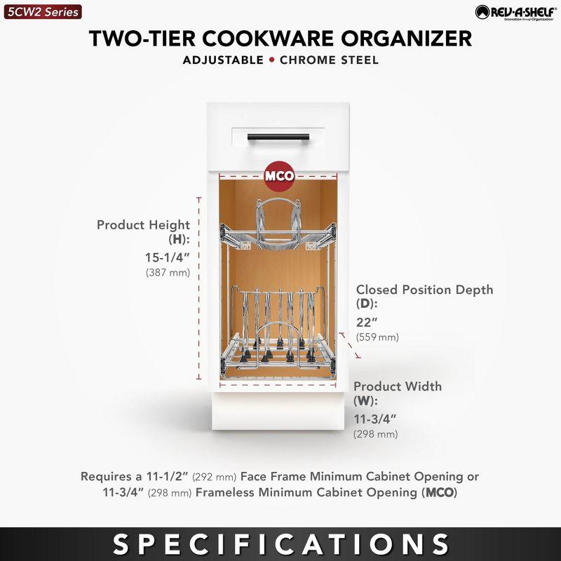 Rev-A-Shelf Rev-A-Shelf Pullout Cabinet Pot and Pan Organizer