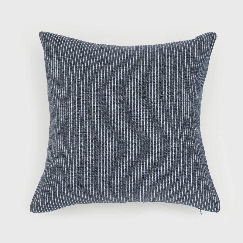 EverGrace Elsa Reversible Pinstripes Striped Reversible Throw Pillow