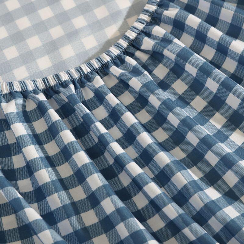 Eddie Bauer Preston Check Blue Twin Xl Sheet Set