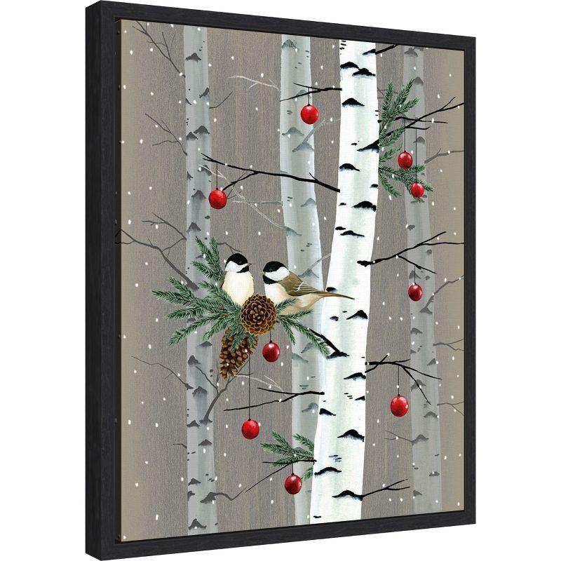 Amanti Art Birch Birds II by Grace Popp Canvas Wall Art Print Framed 16 x 20-in.